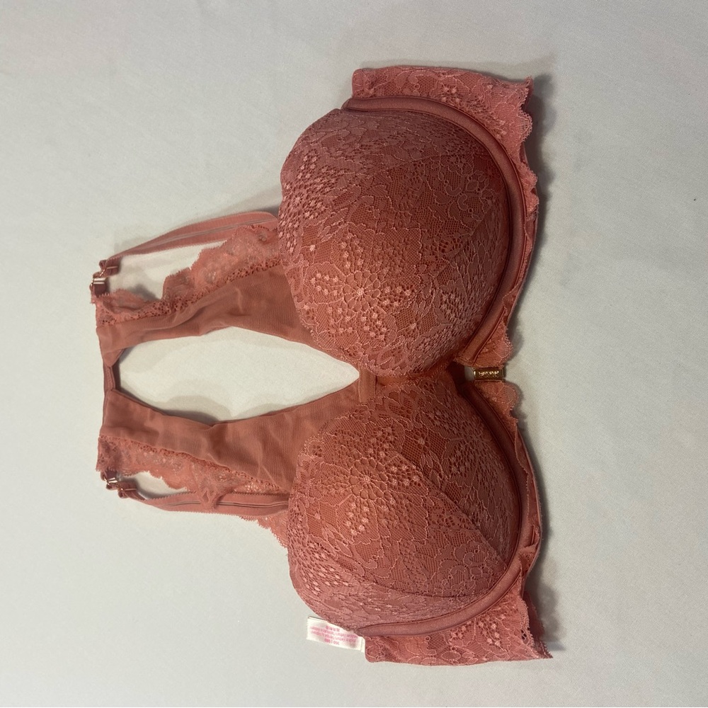 Victoria's Secret Lace Bra in Coral